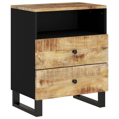 Comodino 50x33x62cm Legno Massello di Mango e Legno Multistrato | homemem39
