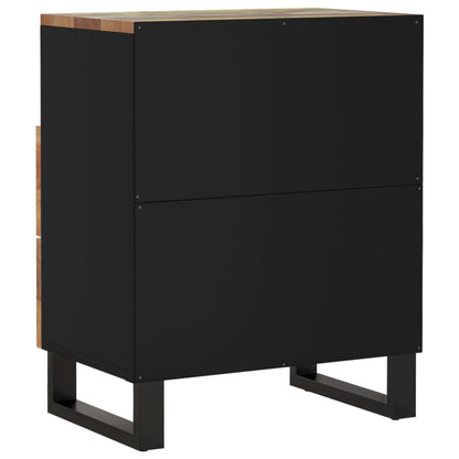 Comodino 50x33x62cm Legno Massello Recupero e Legno Multistrato | homemem39