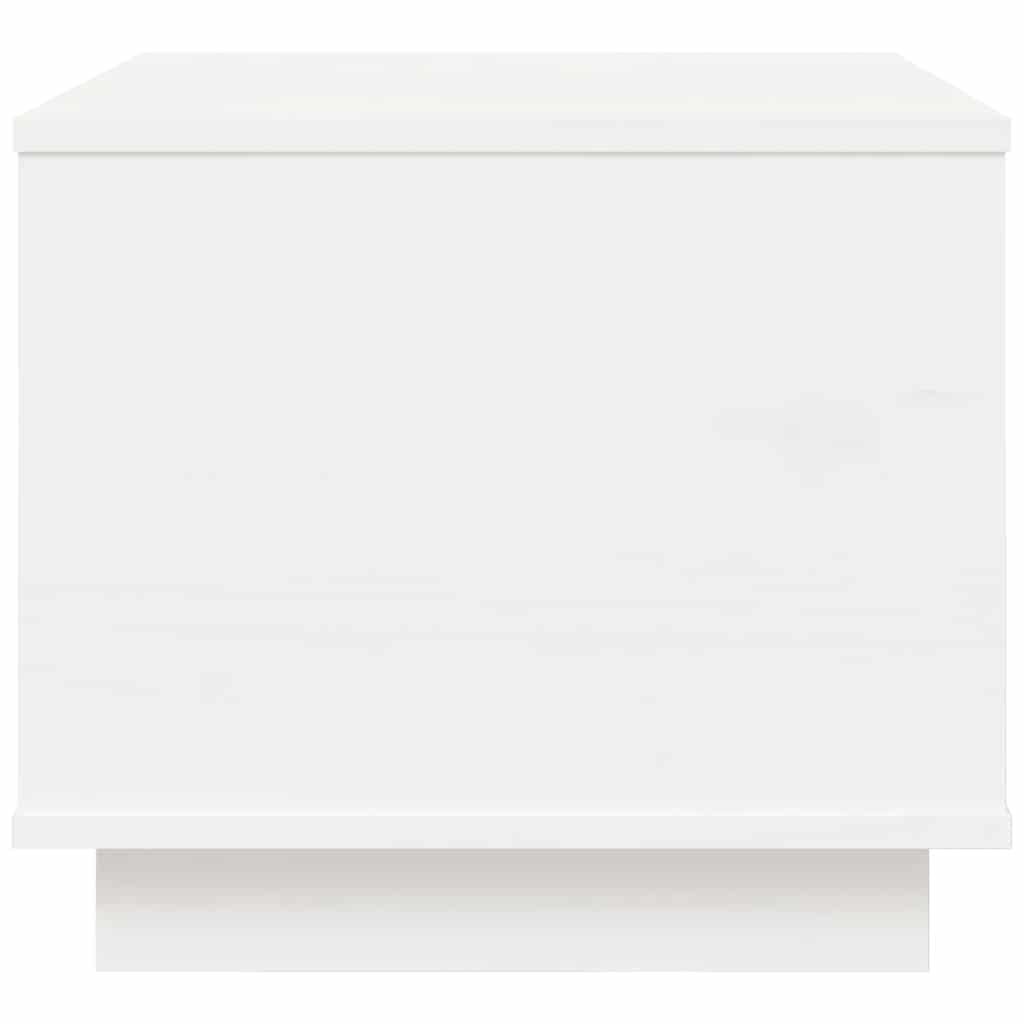Tavolino da Salotto Bianco 40x50x35 cm Legno Massello di Pino | homemem39