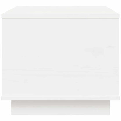 Tavolino da Salotto Bianco 40x50x35 cm Legno Massello di Pino | homemem39