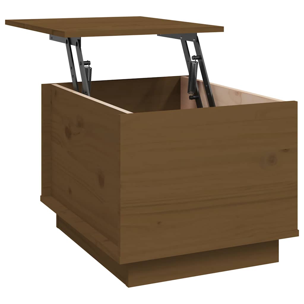Tavolino da Salotto ambra 40x50x35 cm Legno Massello di Pino | homemem39