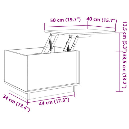 Tavolino da Salotto ambra 40x50x35 cm Legno Massello di Pino | homemem39