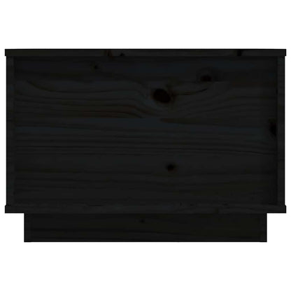Tavolino da Salotto Nero 40x50x35 cm Legno Massello di Pino | homemem39