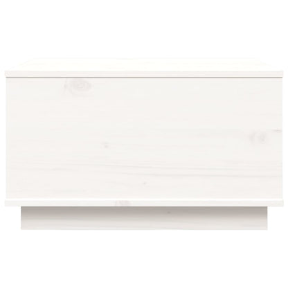 Tavolino da Salotto Bianco 60x50x35 cm Legno Massello di Pino | homemem39