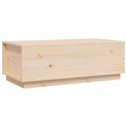 Tavolino da Salotto 100x50x35 cm in Legno Massello di Pino | homemem39
