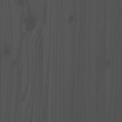 Tavolino da Salotto Grigio 100x50x35 cm Legno Massello di Pino