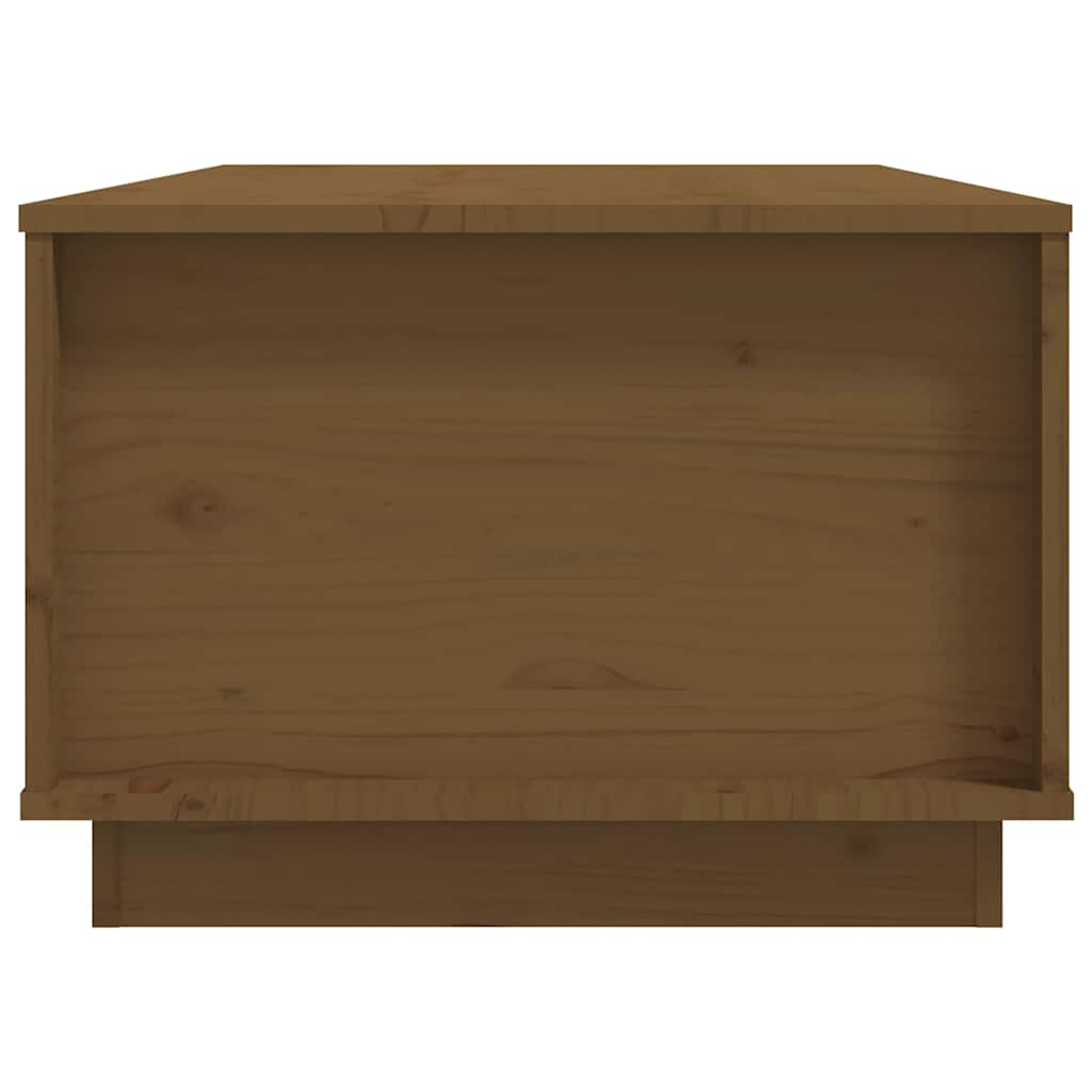Tavolino da Salotto ambra 100x50x35 cm Legno Massello di Pino | homemem39