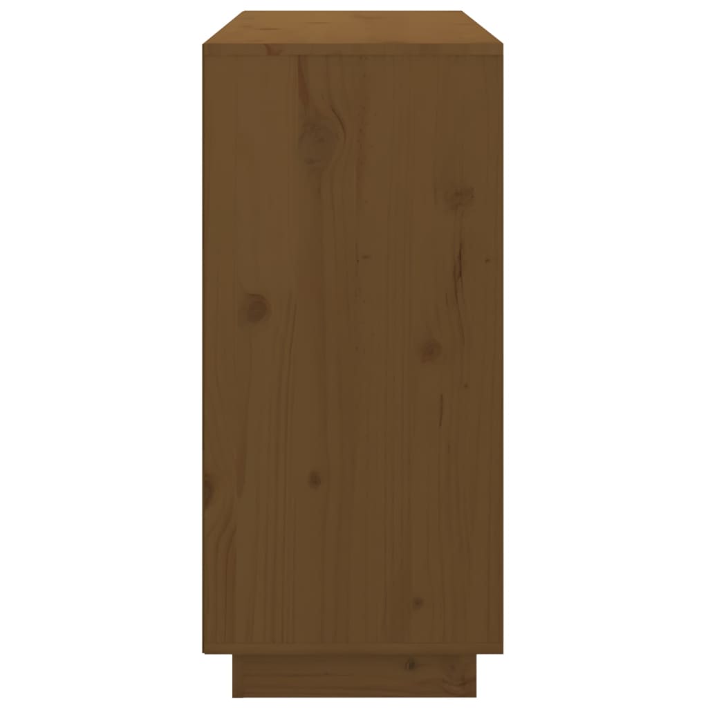 Credenza Marrone ambra 111x34x75 cm in Legno Massello di Pino - homemem39
