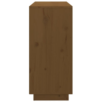 Credenza Marrone ambra 111x34x75 cm in Legno Massello di Pino - homemem39