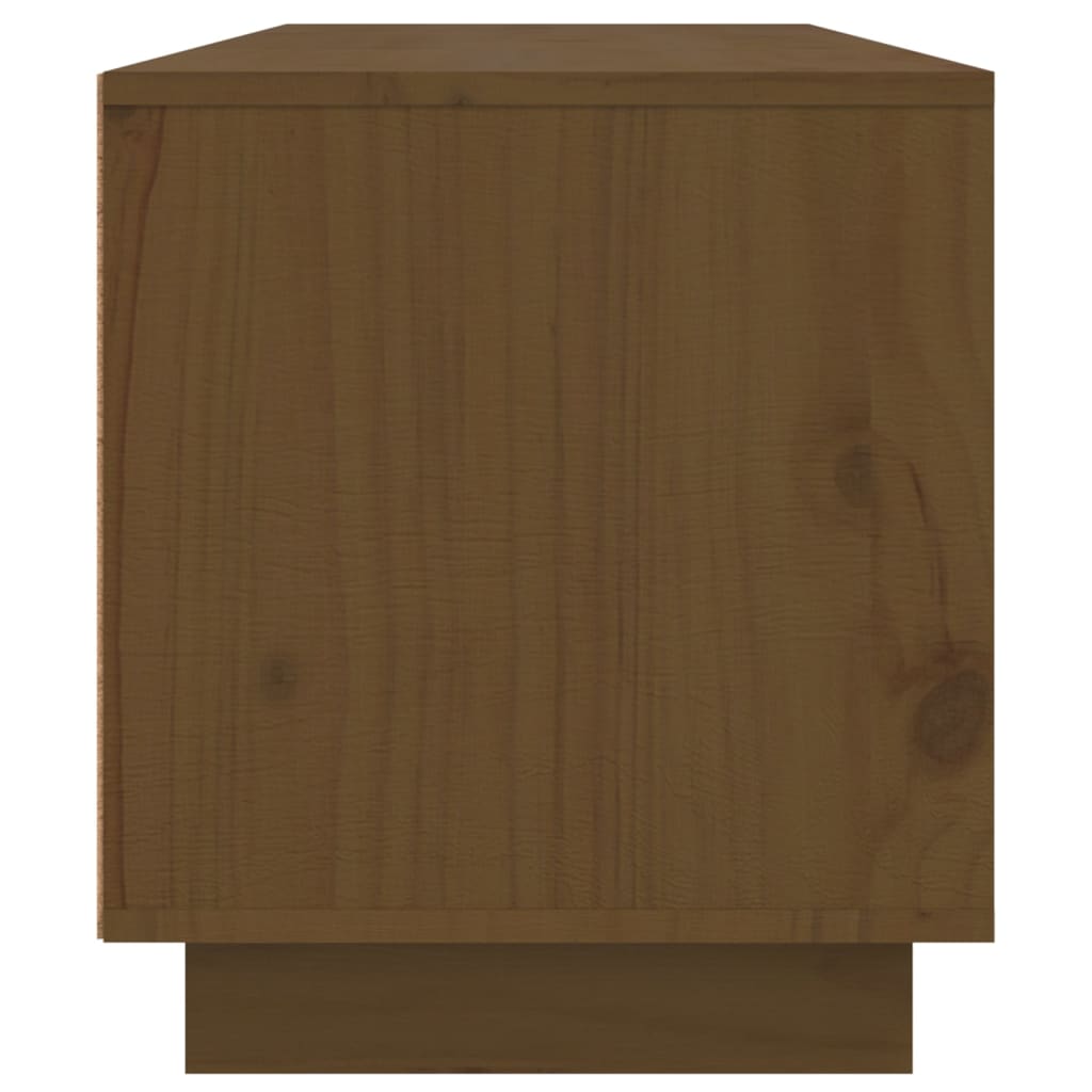 Mobile Porta TV ambra 140x35x40 cm in Legno Massello di Pino - homemem39