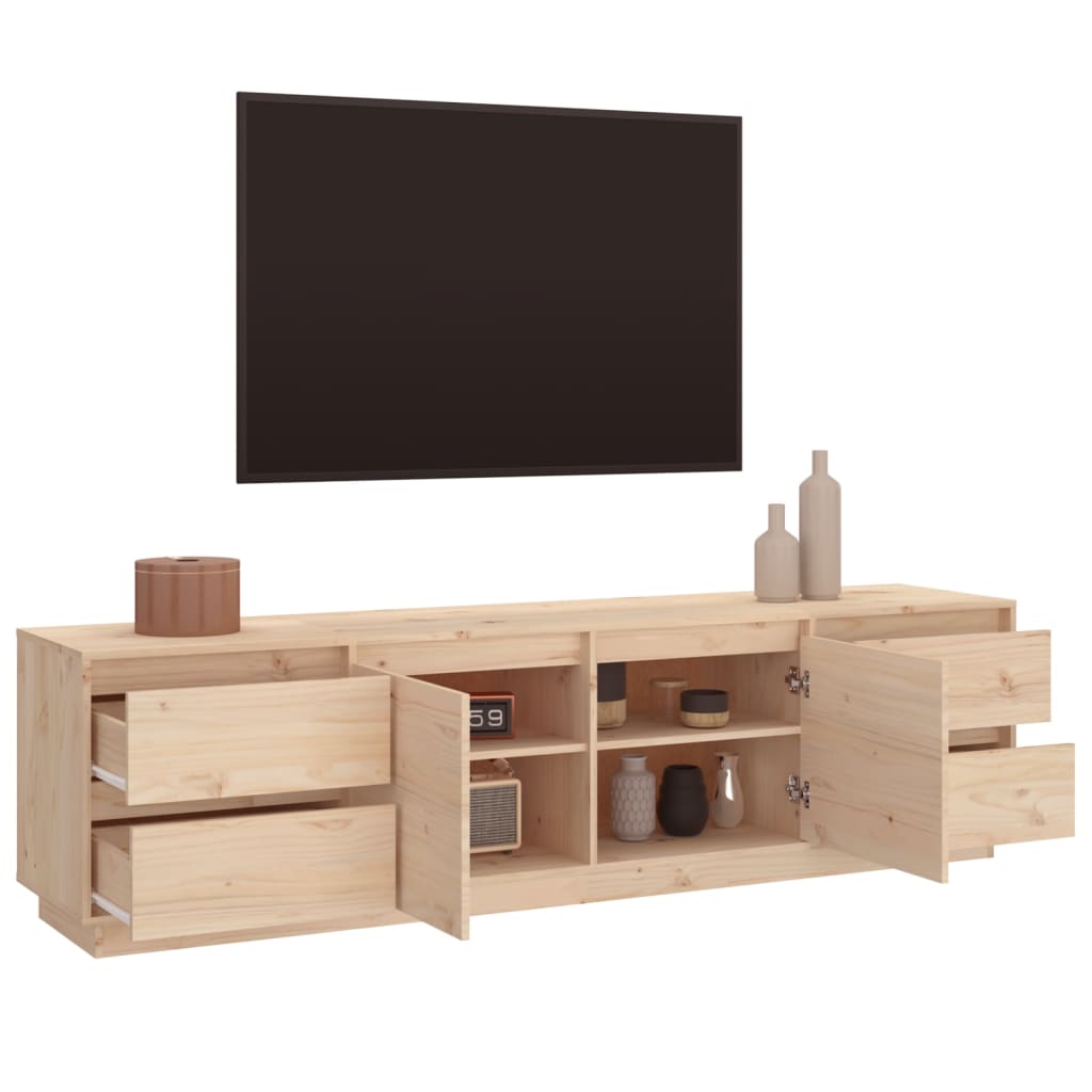Mobile Porta TV 176x37x47,5 cm in Legno Massello di Pino - homemem39
