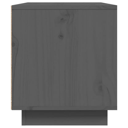 Mobile Porta TV Grigio 80x35x40,5 cm in Legno Massello di Pino - homemem39
