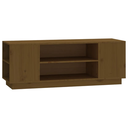Mobile Porta TV ambra 110x35x40,5 cm in Legno Massello di Pino - homemem39