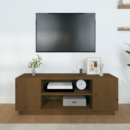 Mobile Porta TV ambra 110x35x40,5 cm in Legno Massello di Pino - homemem39