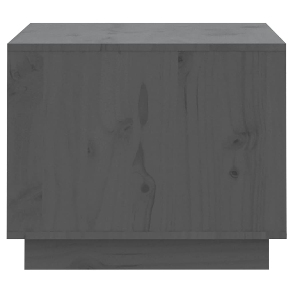Tavolino da Salotto Grigio 120x50x40,5cm Legno Massello di Pino | homemem39