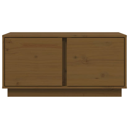 Tavolino da Salotto ambra 80x50x40 cm Legno Massello di Pino | homemem39