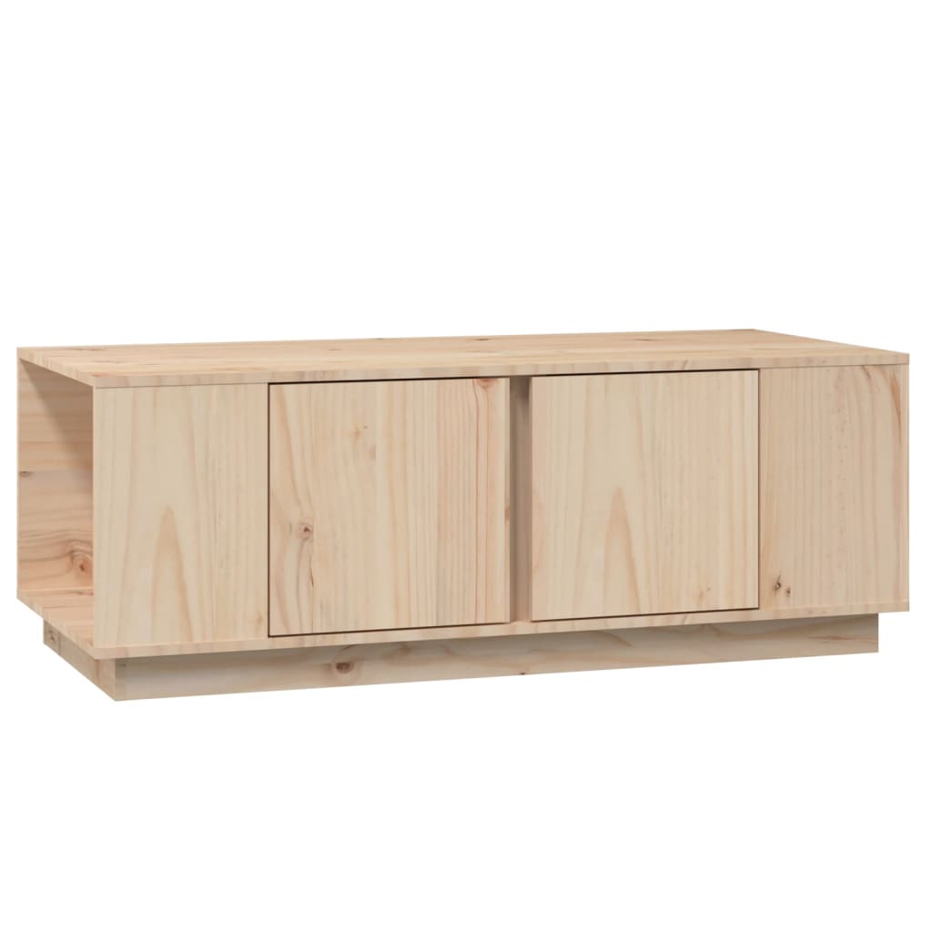 Tavolino da Salotto 110x50x40 cm in Legno Massello di Pino | homemem39