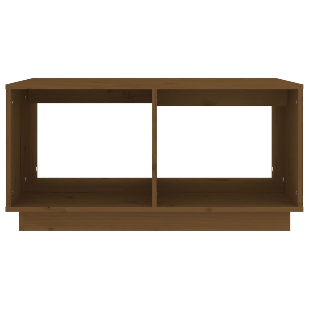 Tavolino da Salotto ambra 80x50x40 cm Legno Massello di Pino | homemem39