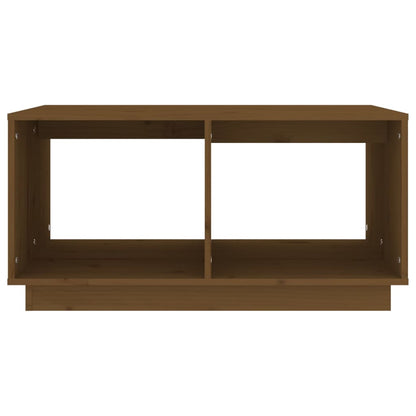 Tavolino da Salotto ambra 80x50x40 cm Legno Massello di Pino | homemem39