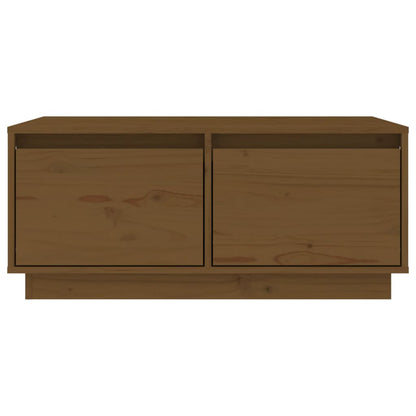 Tavolino da Salotto ambra 80x50x35 cm Legno Massello di Pino | homemem39