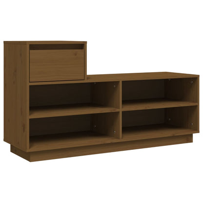 Scarpiera ambra 110x34x61 cm in Legno Massello di Pino - homemem39