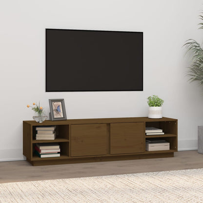 Mobile Porta TV ambra 156x40x40 cm in Legno Massello di Pino - homemem39