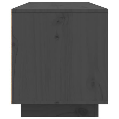 Mobile Porta TV Grigio 80x35x40,5 cm in Legno Massello di Pino - homemem39