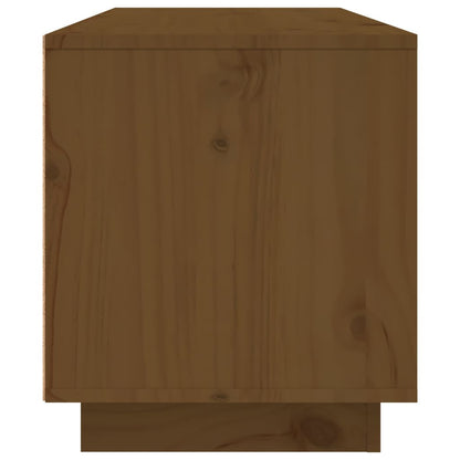 Mobile Porta TV ambra 80x35x40,5 cm in Legno Massello di Pino