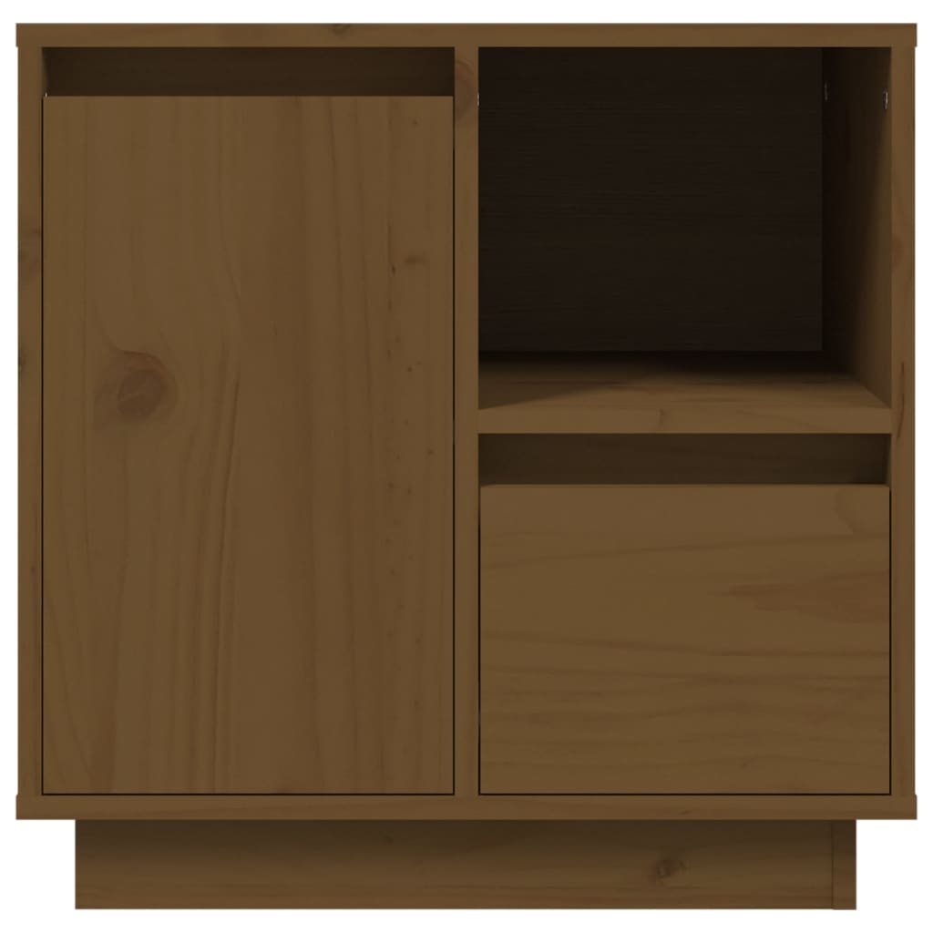 Comodini 2 pz ambra 50x34x50 cm in Legno Massello di Pino - homemem39