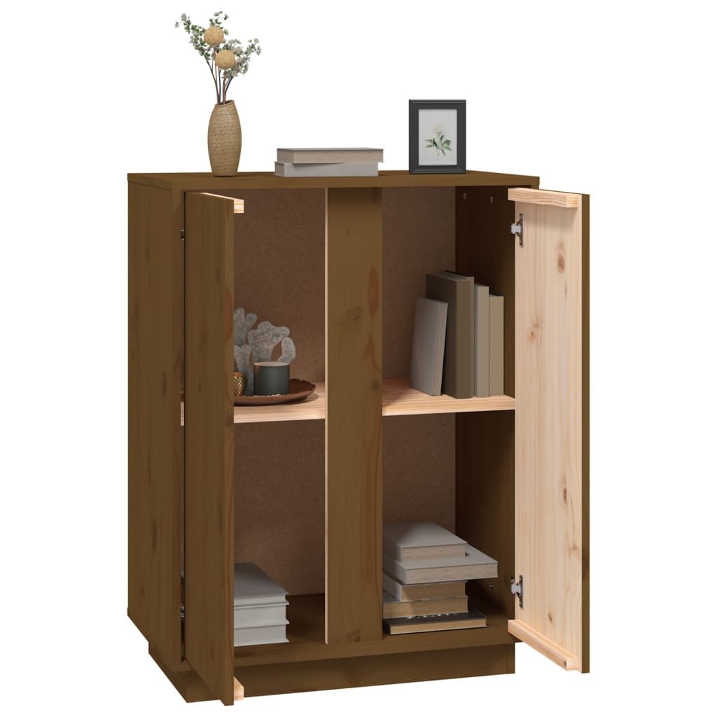 Credenza ambra 60x35x80 cm in Legno Massello di Pino - homemem39