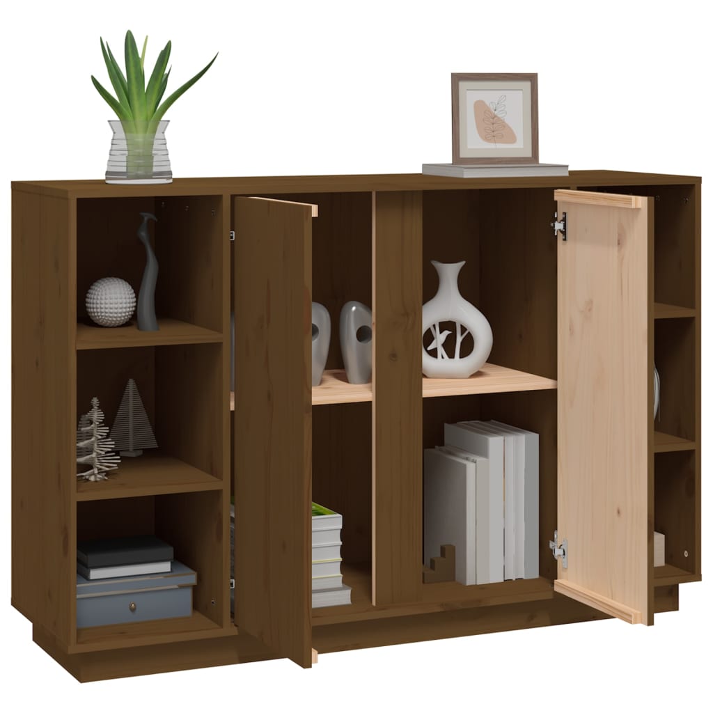 Credenza ambra 120x35x80 cm in Legno Massello di Pino - homemem39