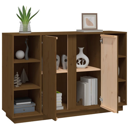 Credenza ambra 120x35x80 cm in Legno Massello di Pino - homemem39