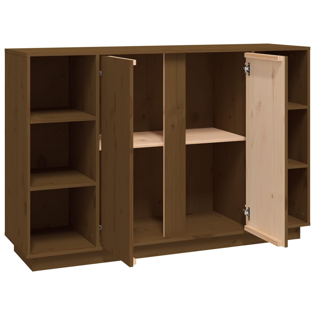 Credenza ambra 120x35x80 cm in Legno Massello di Pino - homemem39