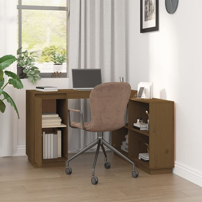 Scrivania ambra 110x50x75 cm in Legno Massello di Pino - homemem39