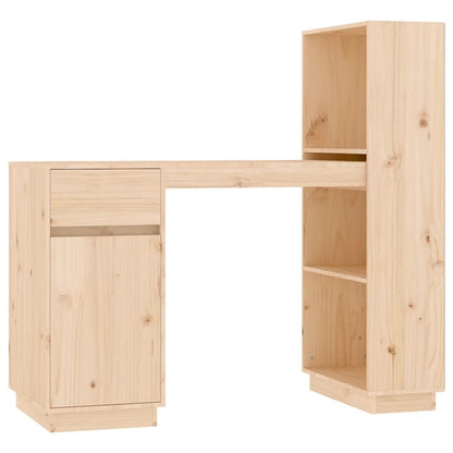 Scrivania 110x53x117 cm in Legno Massello di Pino - homemem39