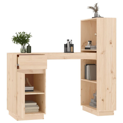 Scrivania 110x53x117 cm in Legno Massello di Pino - homemem39