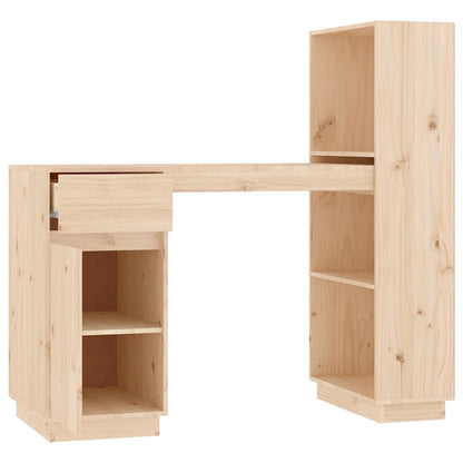 Scrivania 110x53x117 cm in Legno Massello di Pino - homemem39