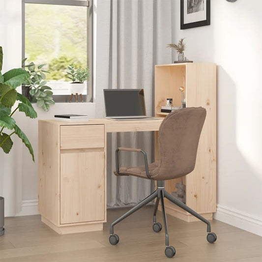 Scrivania 110x53x117 cm in Legno Massello di Pino - homemem39
