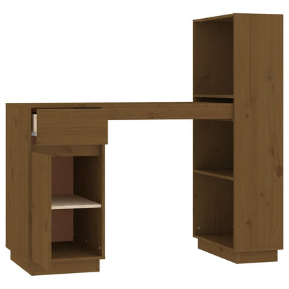 Scrivania ambra 110x53x117 cm in Legno Massello di Pino - homemem39