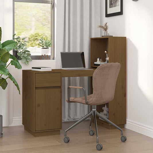 Scrivania ambra 110x53x117 cm in Legno Massello di Pino - homemem39