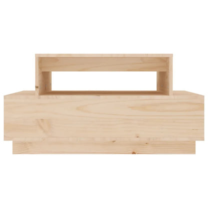 Tavolino da Salotto 80x55x40,5 cm in Legno Massello di Pino | homemem39