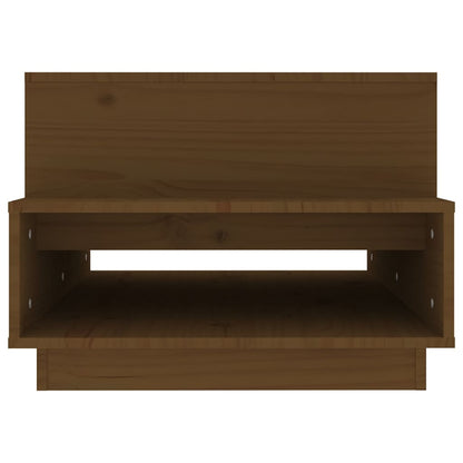 Tavolino da Salotto ambra 80x55x40,5 cm Legno Massello di Pino | homemem39