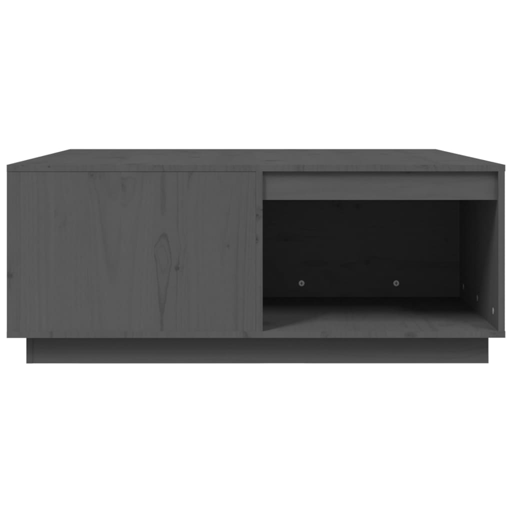 Tavolino da Salotto Grigio 100x101x40,5 cm Legno Massello Pino | homemem39