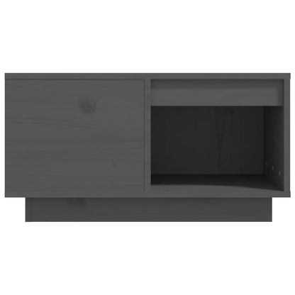 Tavolino da Salotto Nero 60x61x32,5 cm Legno Massello di Pino | homemem39