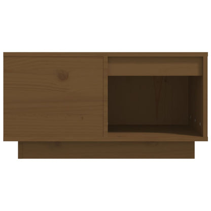 Tavolino da Salotto ambra 60x61x32,5 cm Legno Massello di Pino