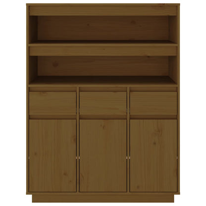 Credenza ambra 89x40x116,5 cm in Legno Massello di Pino - homemem39