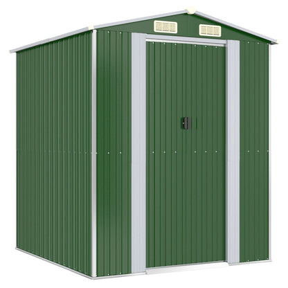 Capanno da Giardino Verde 192x191x223cm Acciaio Zincato | homemem39