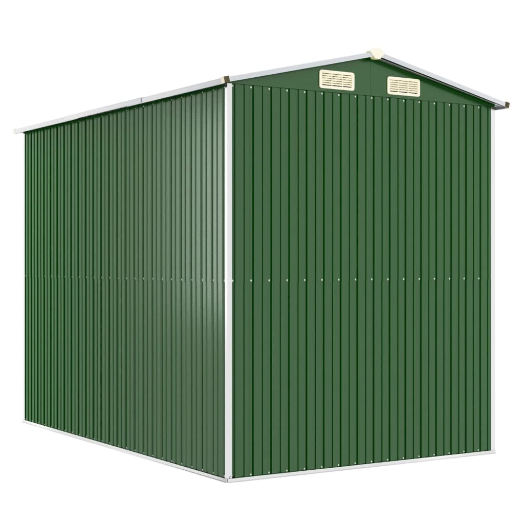 Capanno da Giardino Verde 192x274x223 cm Acciaio Zincato | homemem39
