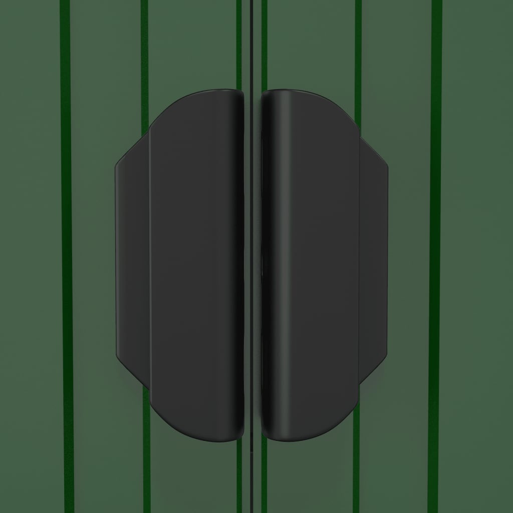 Capanno da Giardino Verde 192x274x223 cm Acciaio Zincato | homemem39