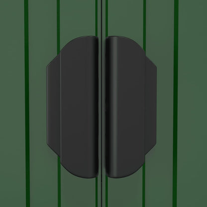 Capanno da Giardino Verde 192x274x223 cm Acciaio Zincato - homemem39